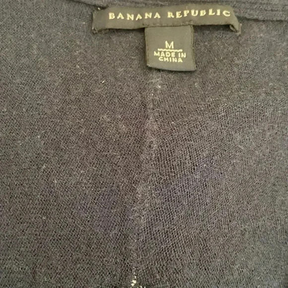 Banana Republic short sleeve sweater with short, ruched sleeves sz M EUC - Picture 7 of 9